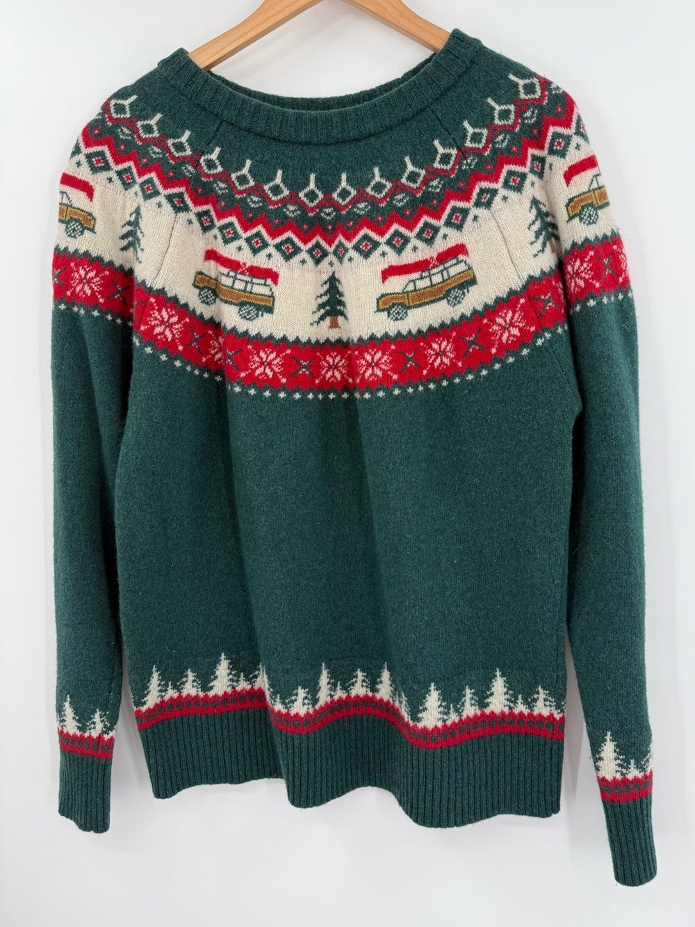 Cozy Cabin Sweaters by Kiel James Patrick Griswold Christmas Sweater | Green | X - Picture 6 of 9